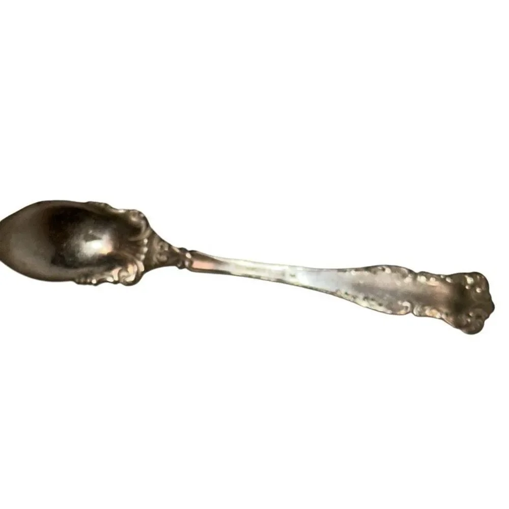 7 Vintage WM Rogers & Son AA Silver Grapefruit Spoon Set 6.5